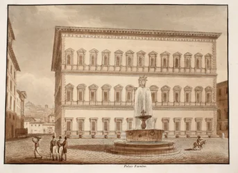 Le Palazzo Farnese, 1833